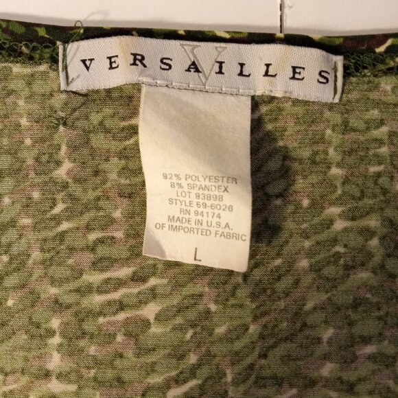 VERSAILLES BLOUSE GREEN WITH MULTI COLORS - Picture 3 of 3